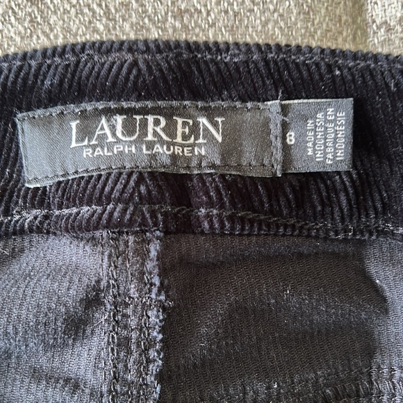 RALPH LAUREN, WOMENS BLACK, CORDUROY, WIDE LEG, PANT SIZE 8 - Picture 3 of 11